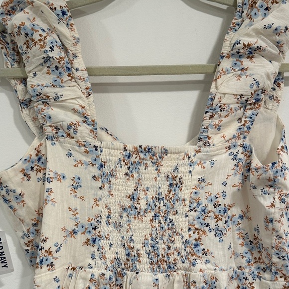 Old Navy Cream Floral Mini Dress - Picture 8 of 8